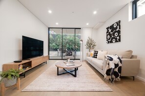 Living area - Le Soleil | The Sun-Inspired Luxury Apt (Neutral Bay)