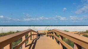 On the beach, beach towels