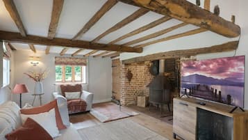 Télévision, cheminée