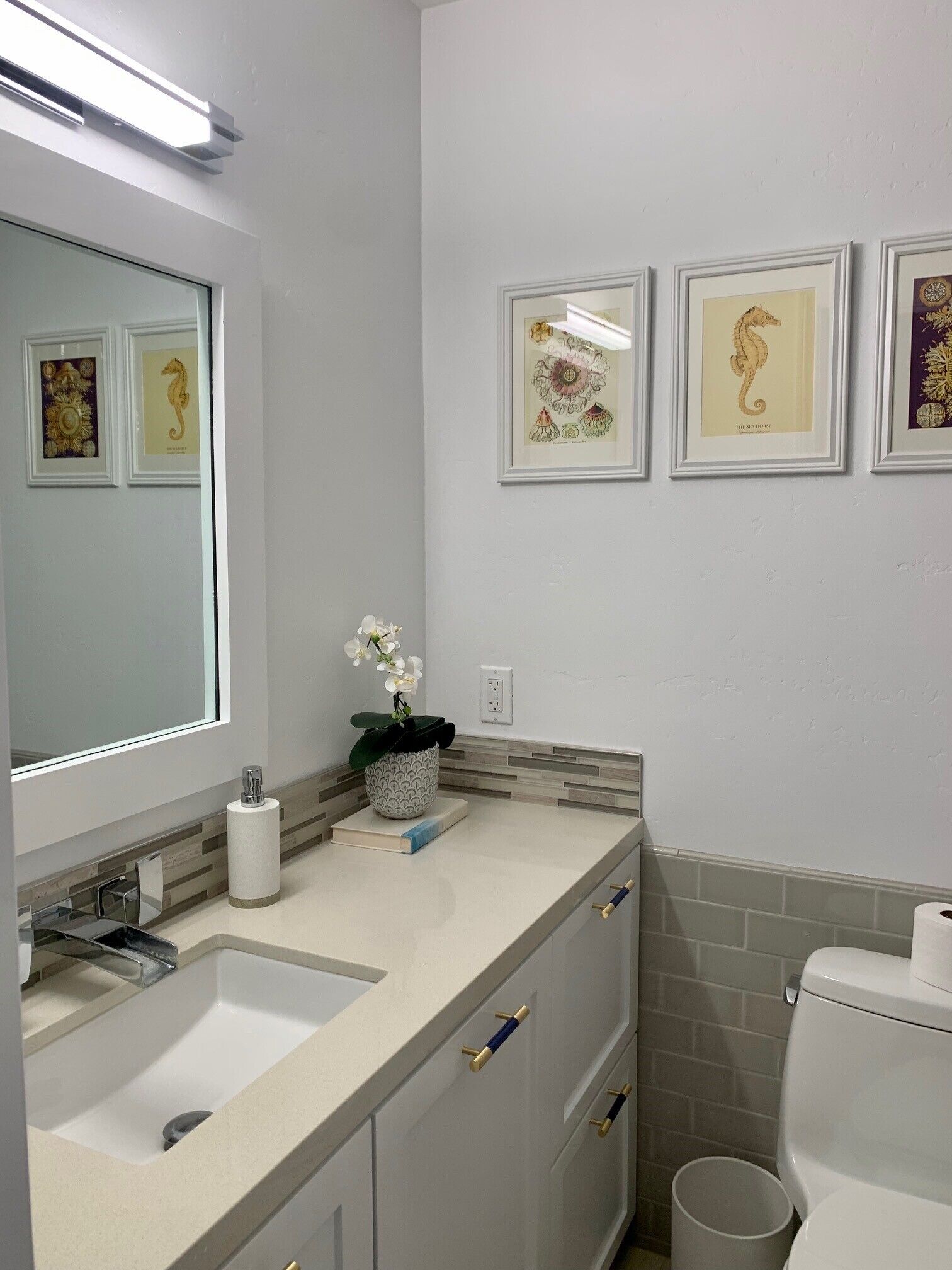 Hallway bathroom