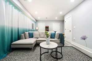 TV, fireplace, video games, books