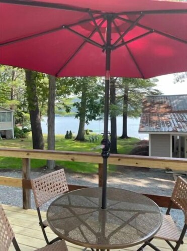 Lake St Catherine Cabin For Two with deck and lake access