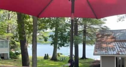 Lake St Catherine Cabin For Two with deck and lake access