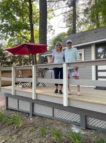 Lake St Catherine Cabin For Two with deck and lake access