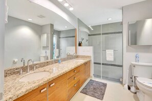 Hair dryer, towels