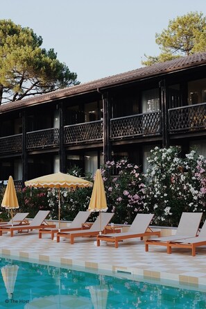 Superior-dobbeltværelse - balkon - udsigt til pool | Terrasse/gårdhave
