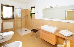 Bañera, secador de pelo, toallas