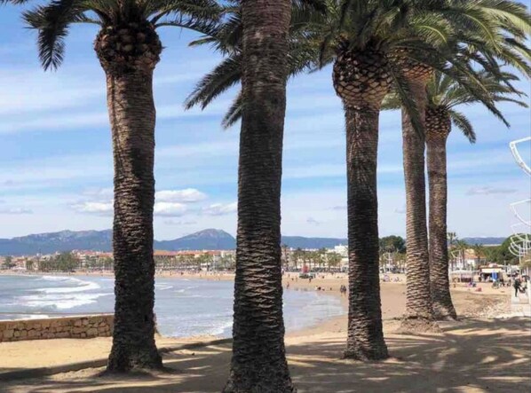Aan het strand