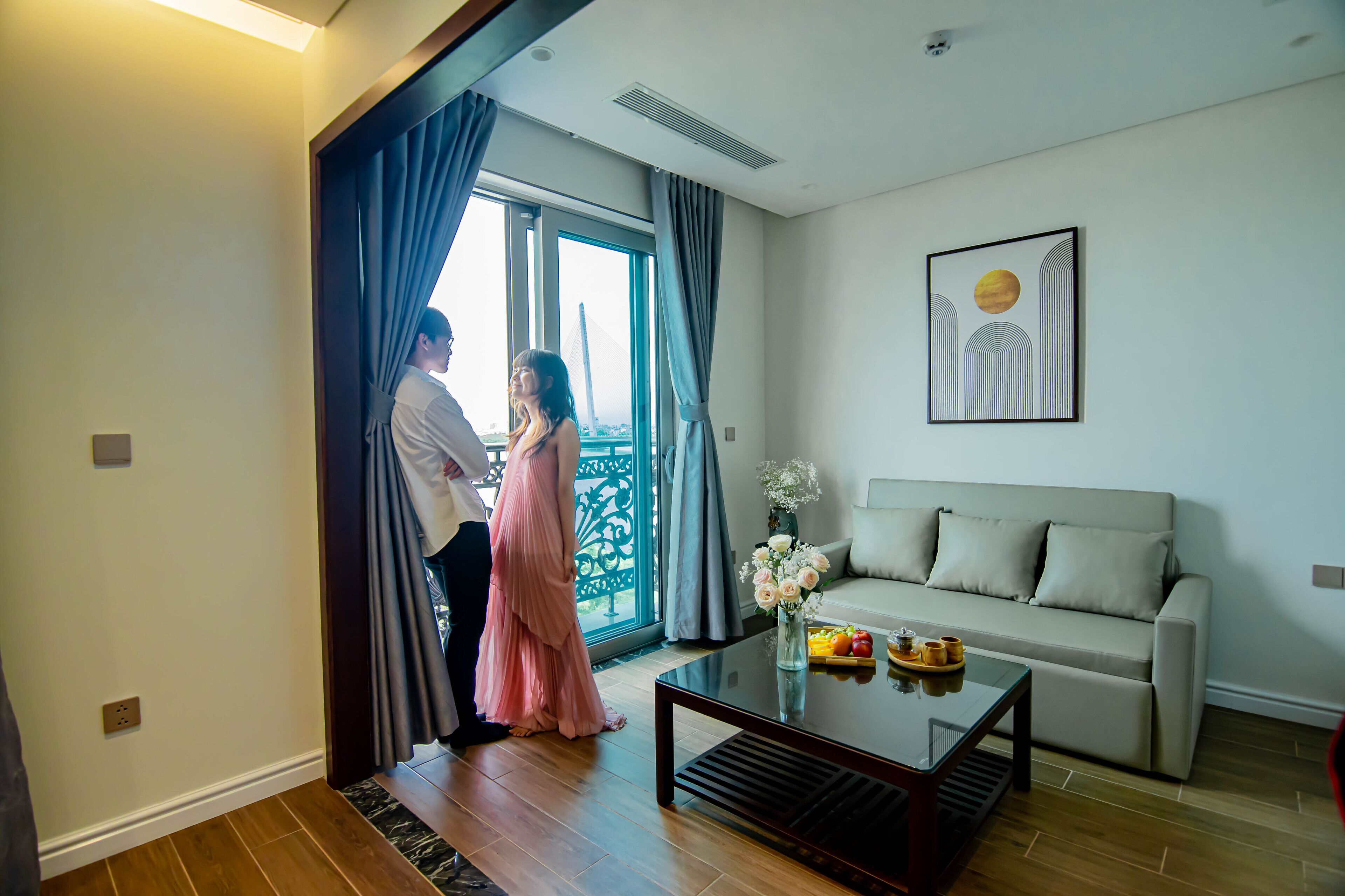 Deluxe Apartment | Living area | 32-inch Smart TV with cable channels, TV, printers