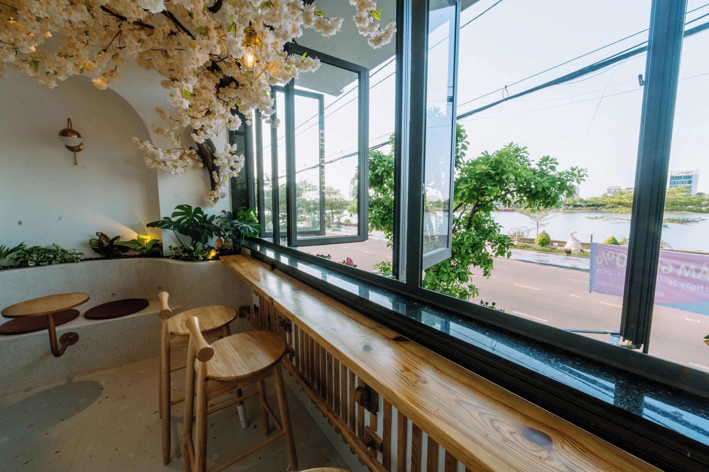 Blick von der Unterkunft