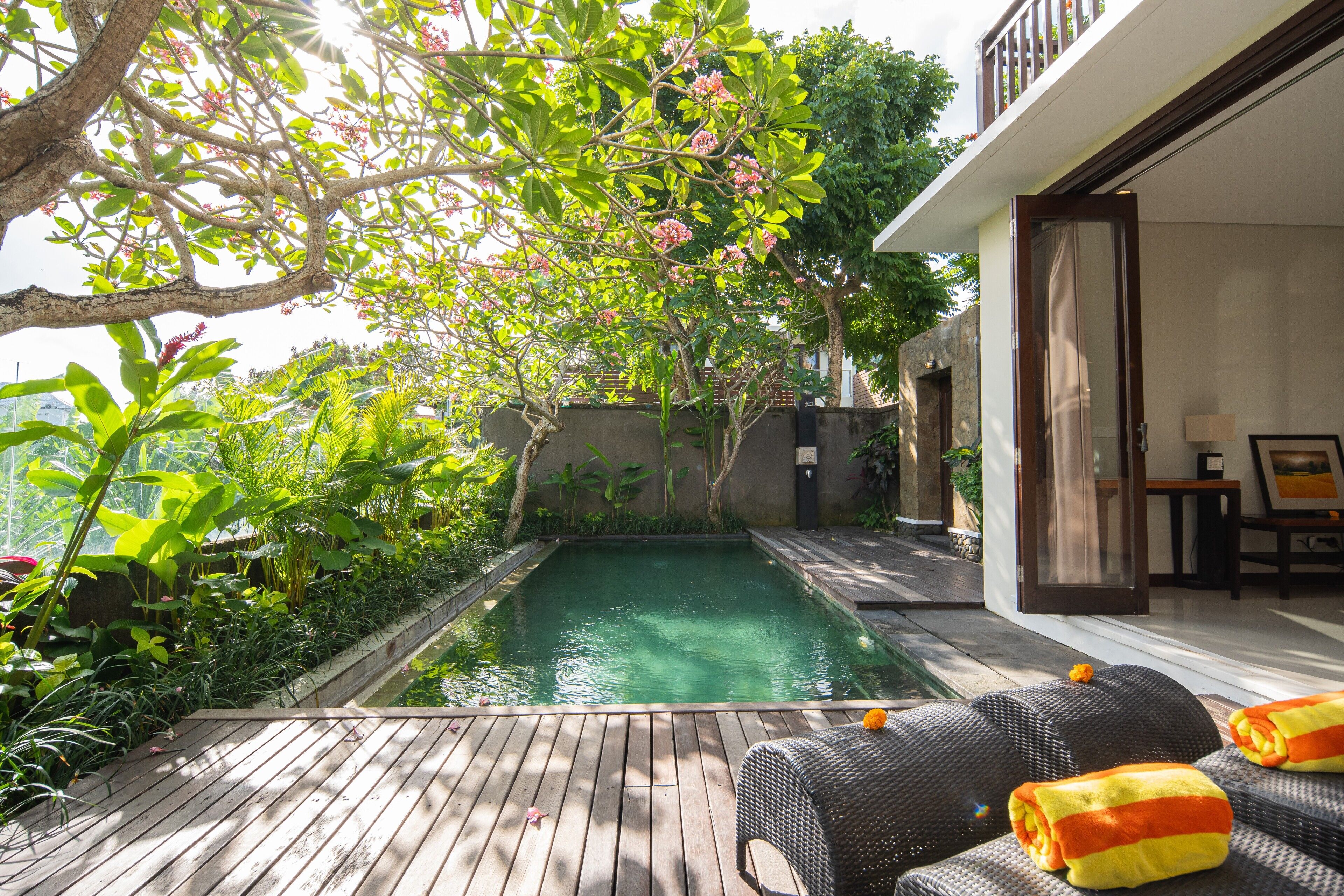 Outdoor banquet area