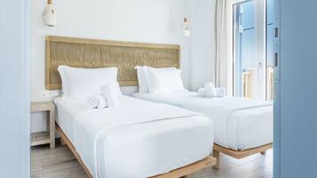 Duplex, 2 Bedrooms, Sea View | Memory foam beds, laptop workspace, iron/ironing board (on request)