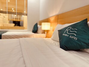 Family Studio | In-room safe, desk, laptop workspace, blackout drapes - Rivera Suites (Da Nang)