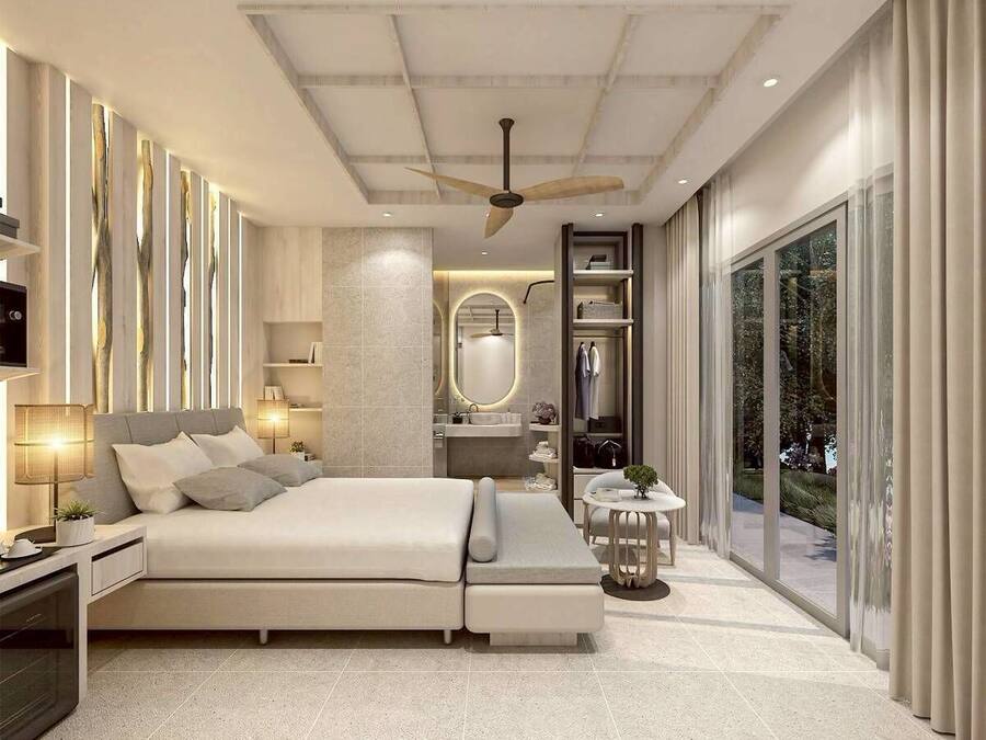 Deluxe Pool Access | Minibar con artículos gratuitos, caja fuerte, decoración individual