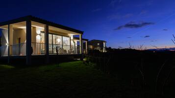 Front of property – evening/night