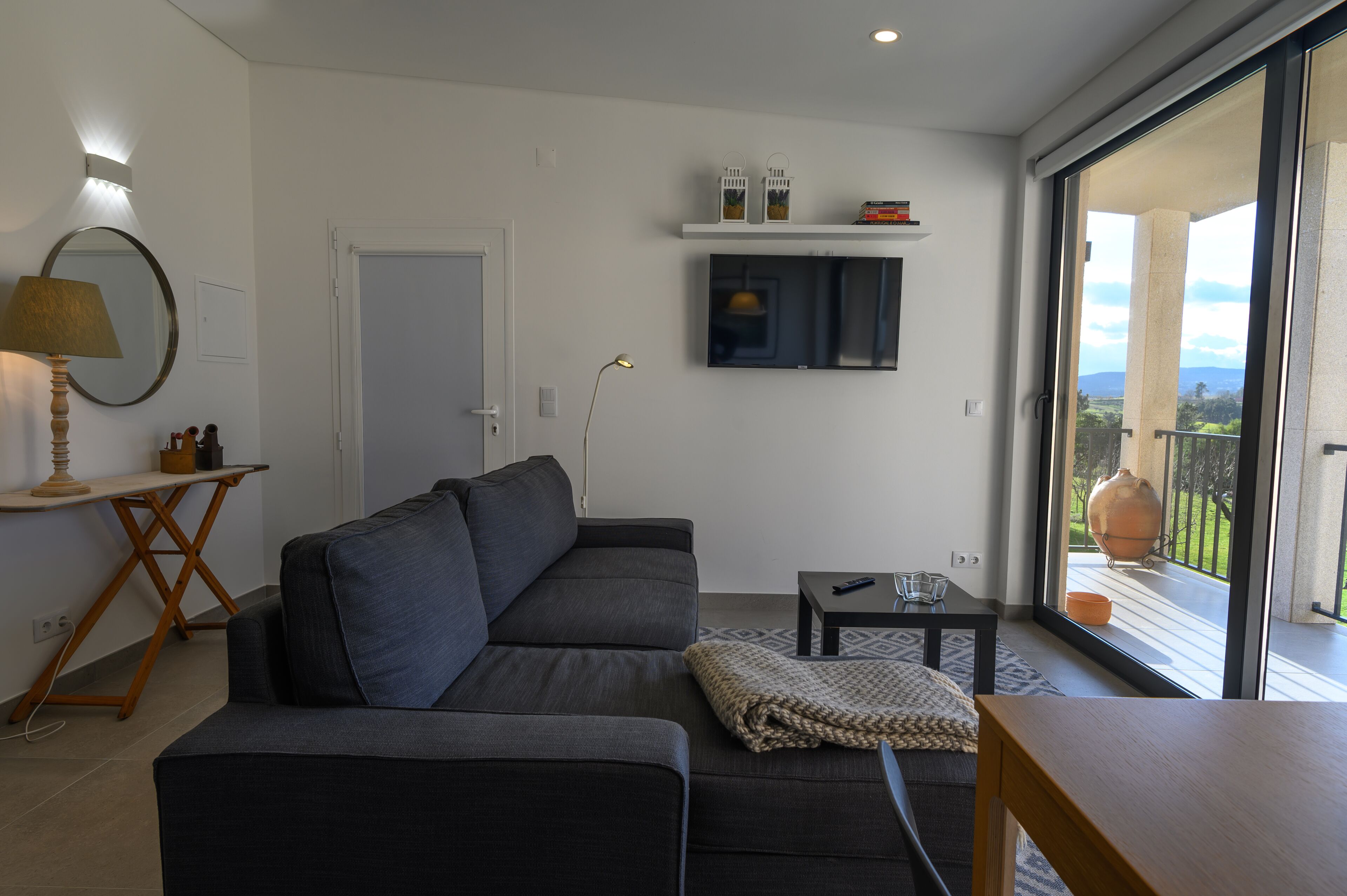 Panoramic Villa | Living area | 45-inch LED TV with digital channels, TV