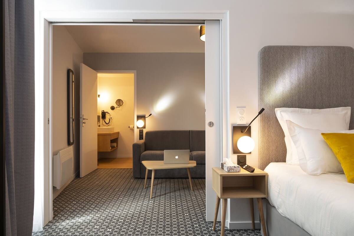 Apartemen | Brankas, Wi-Fi gratis, dan seprai linen