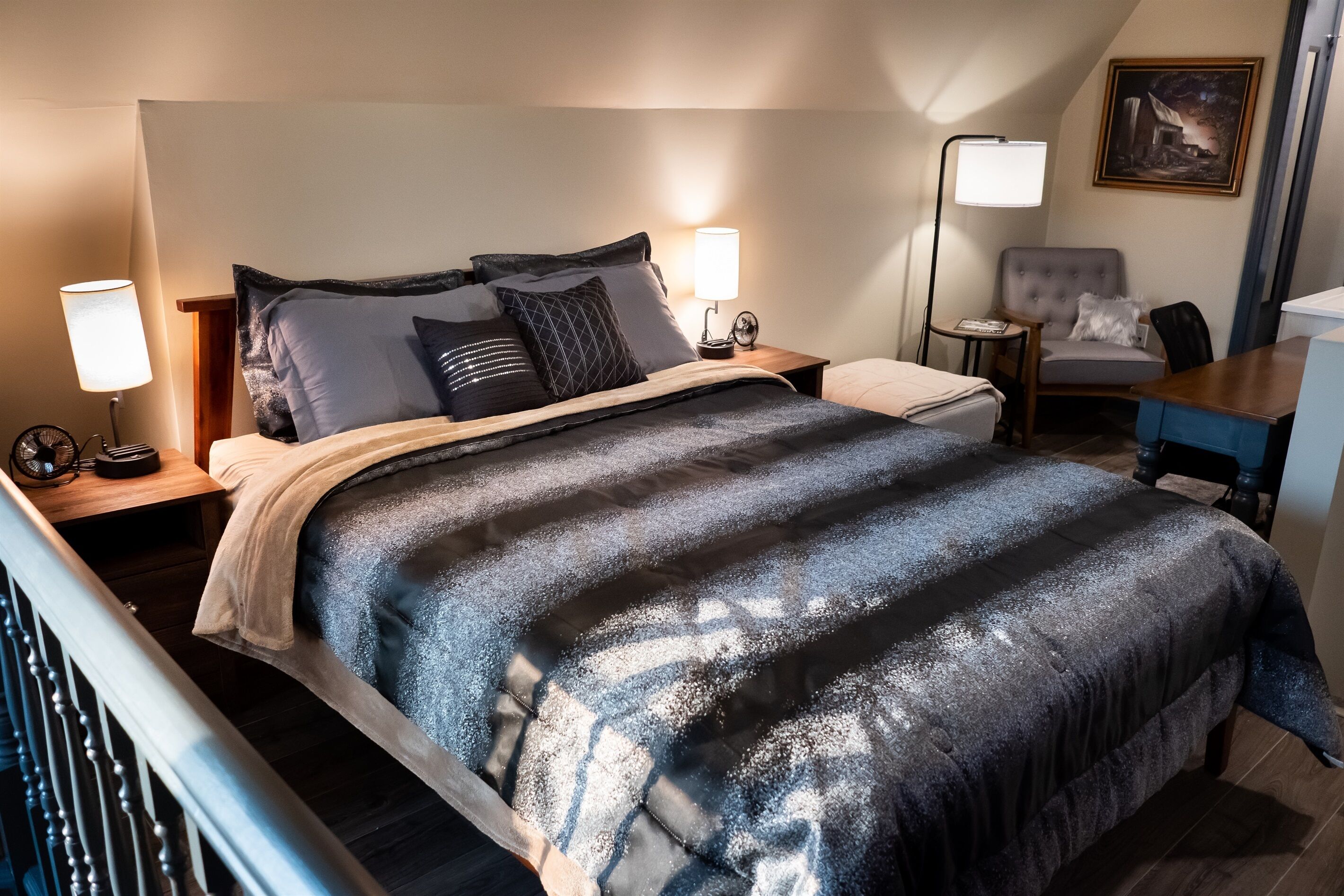 1 chambre, bureau, accès au Wi-Fi (inclus), literie fournie