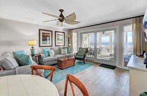 TV - “Another Day at the Beach” at 2 Beach Club Villa|Spectacular Oceanfront Views|Renovated|Large Scr... (Isle of Palms)