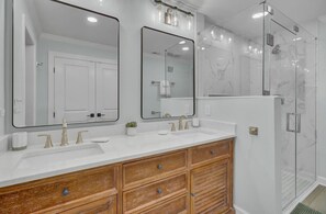 Hair dryer, towels, soap, shampoo - Fully Renovated 2025 | Oceanfront 2BR in Wild Dunes (Isle of Palms)