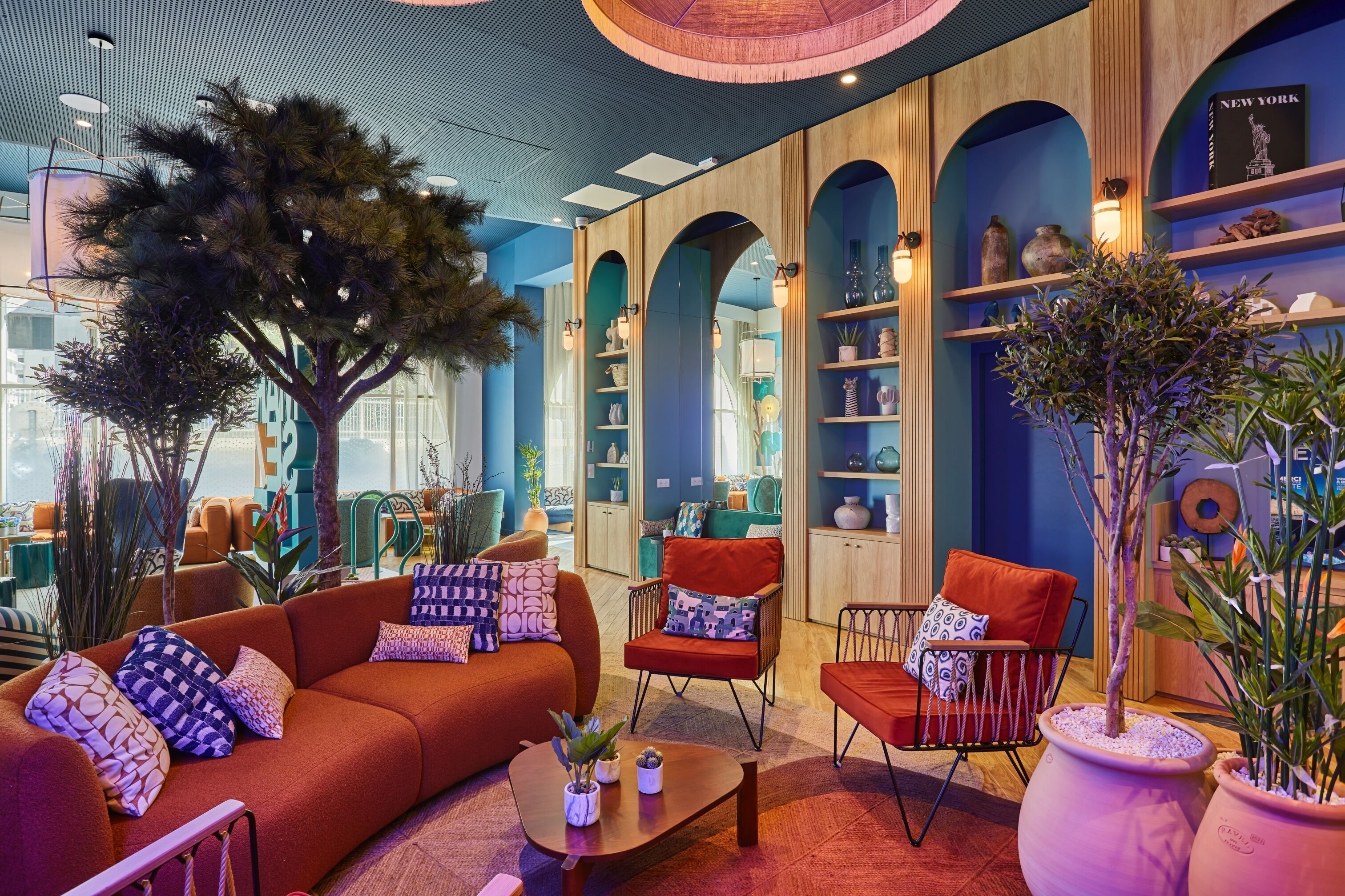 Sala de estar en el lobby