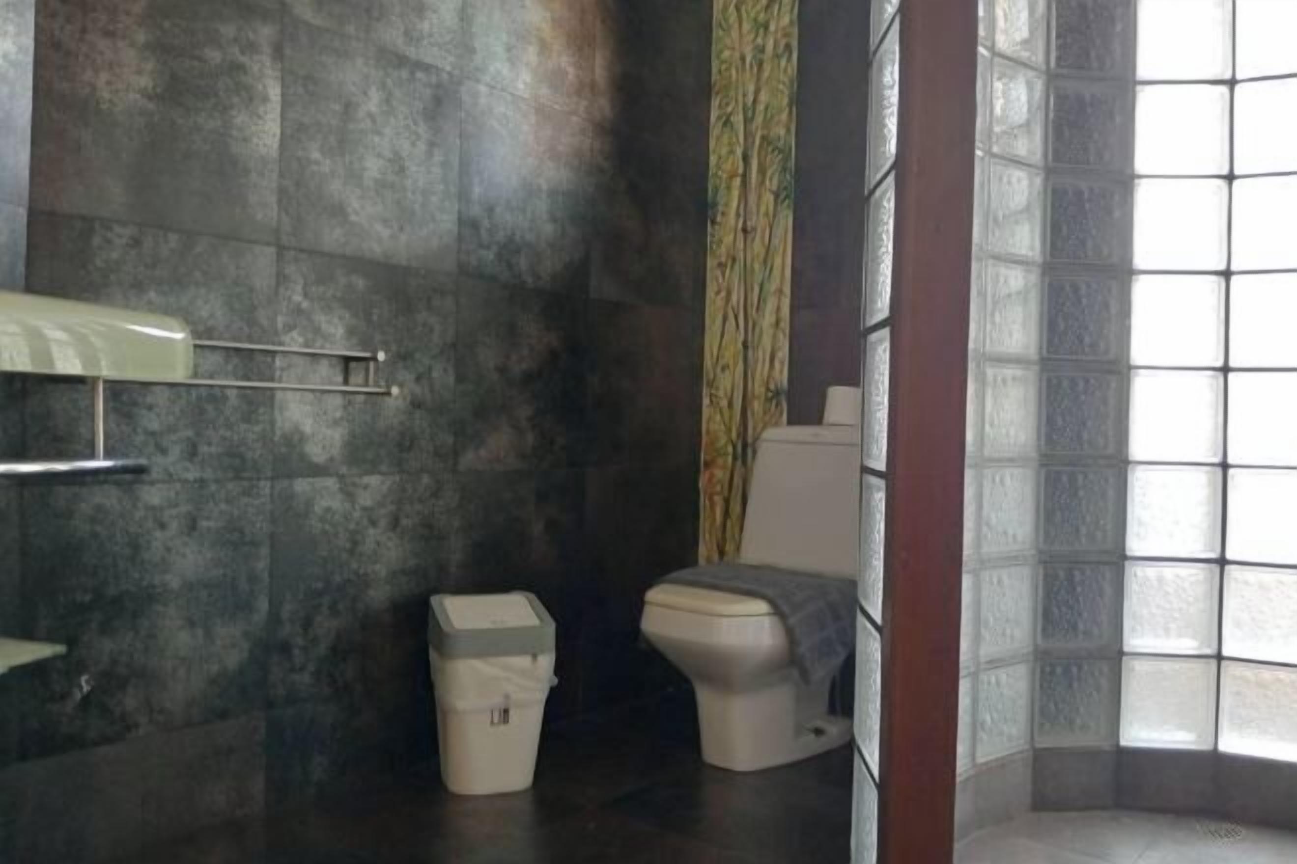 浴室 | 淋浴设施、大花洒淋浴喷头、吹风机、肥皂