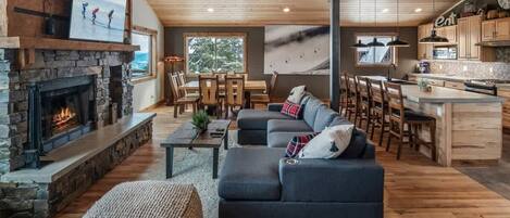 Smart TV, fireplace, offices