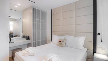 Deluxe Στούντιο | 1 υπνοδωμάτιο, σεντόνια από αιγυπτιακό βαμβάκι