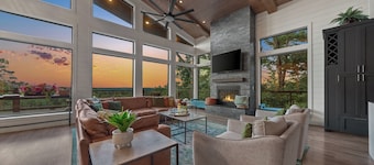 Luxury Mountaintop Cabin • Pool w/ Rock Waterfall • Epic Views