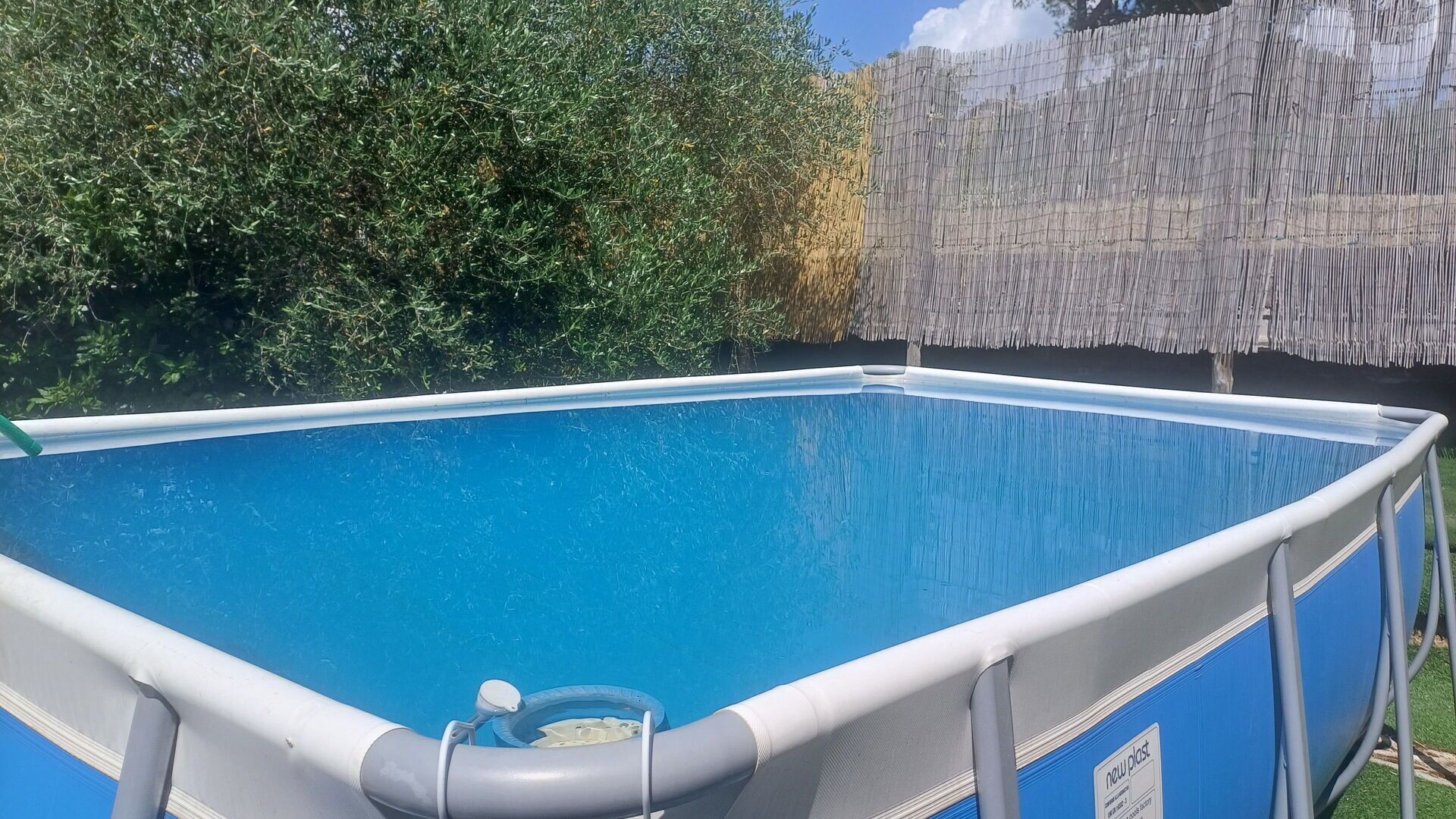 Blau, Schwimmbad, Verbundwerkstoff, Schatten, Kunststoff, Hinterhof