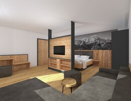 Escritorio, wifi gratis y ropa de cama 