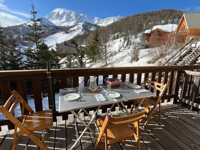 Appartement "comme un Chalet" Ă  2 pas des Pistes