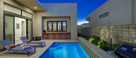 A heated pool