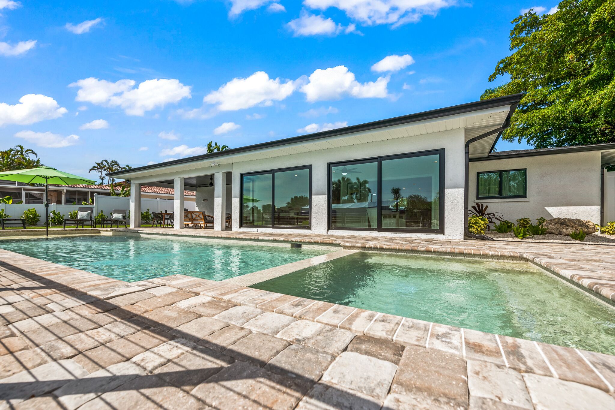 Una piscina riscaldata