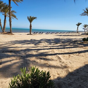 Private beach