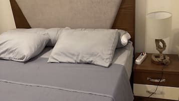 1 bedroom, iron/ironing board, bed sheets