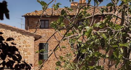 Historic house in the village of Montisi, Montalcino