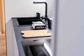 Suite | Cocina privada | Máquina de café espresso, cafetera o tetera y hervidor eléctrico