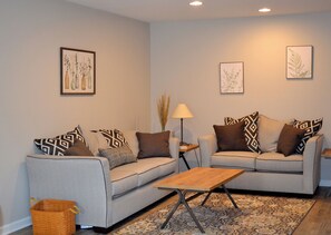 Smart-TV, Tischtennisplatte, Bücher