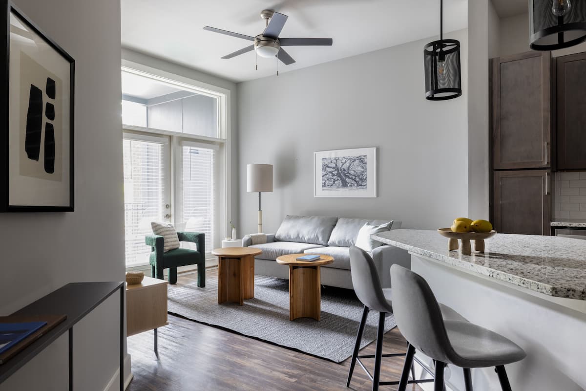 Apartment, 1 Bedroom | 1 bedroom, laptop workspace, blackout drapes, iron/ironing board