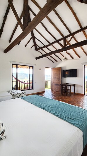 Luxury Suite, Balcony, Mountain View | Free WiFi, bed sheets