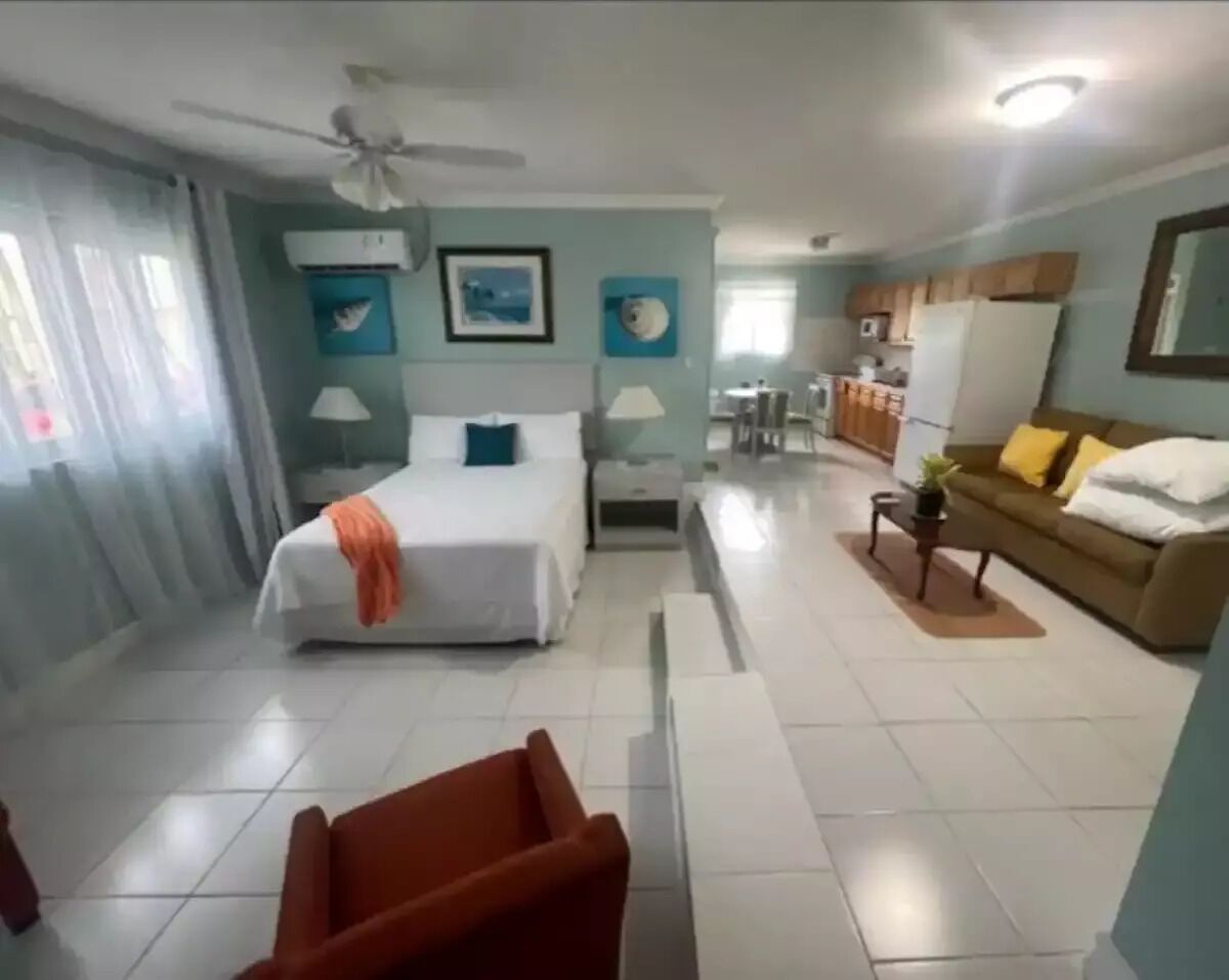 1 bedroom, iron/ironing board, bed sheets