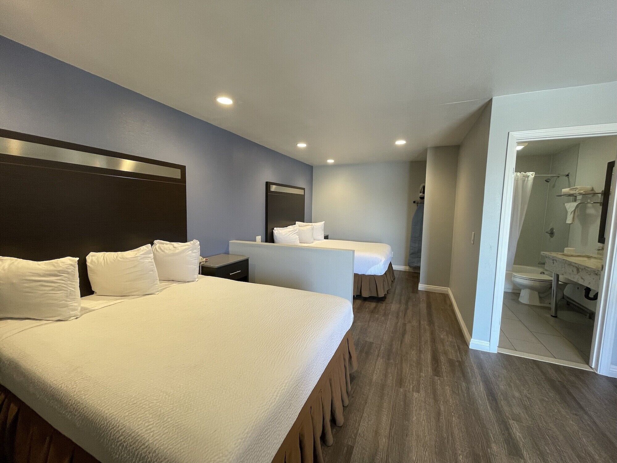 Blackout drapes, iron/ironing board, free WiFi, bed sheets