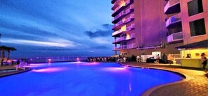 A heated pool