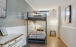 2 bedrooms, iron/ironing board, travel crib, free WiFi