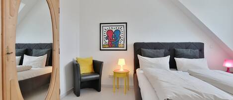 2 室のベッドルーム、アイロン / アイロン台、WiFi