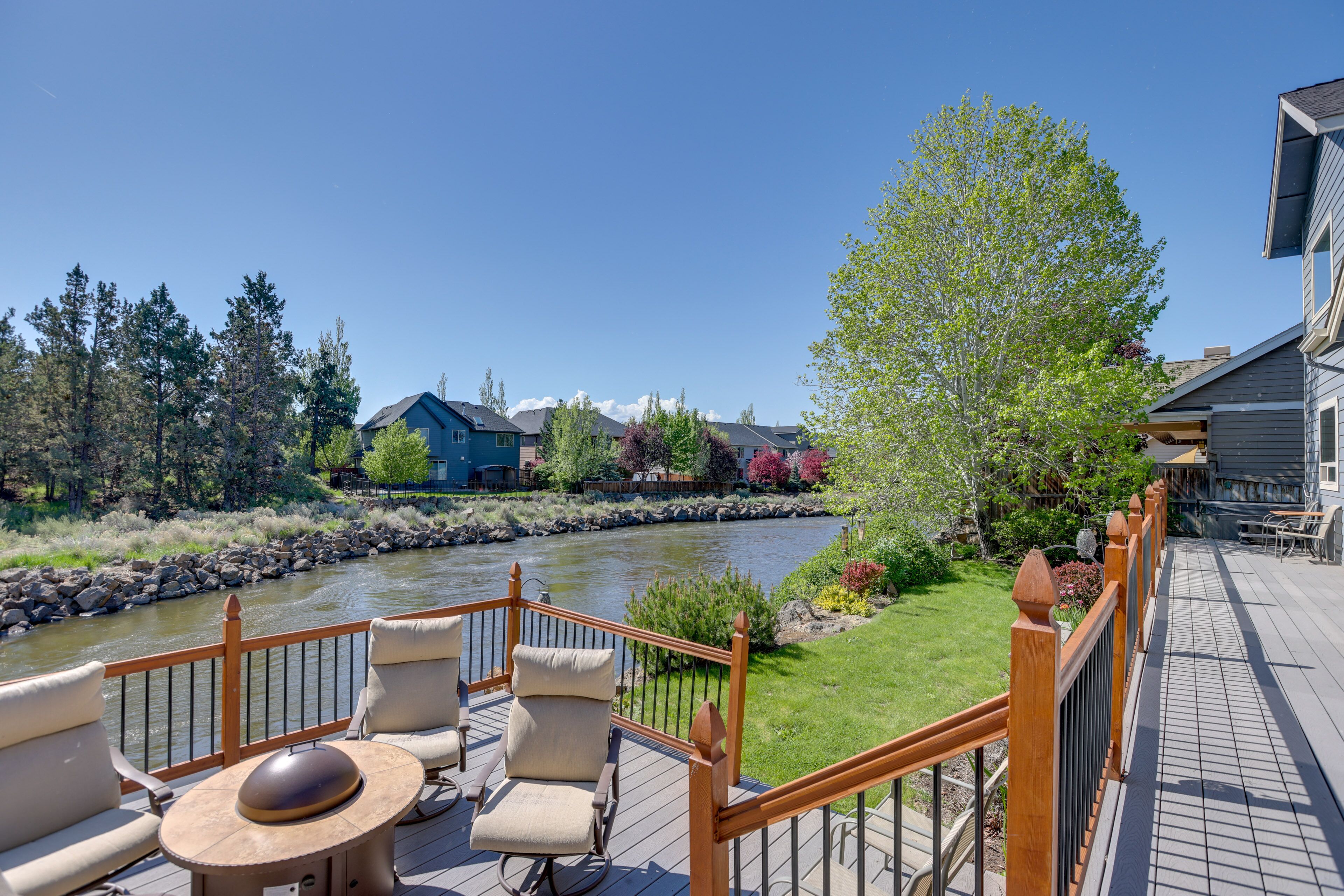 Canal-Front Bend Vacation Rental w/ Hot Tub!