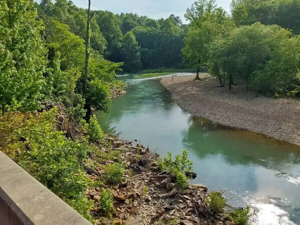 Property grounds - Bucks Ridge Cabin on the South Fork Creek of the Caddo River  (Caddo Gap)