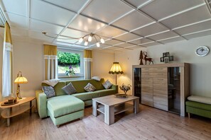 Televisión, chimenea, tenis de mesa y estéreo 