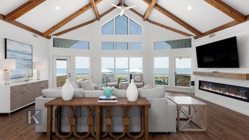 Modern Beach Front Home with Private Beach Access | Trillion Dollar View by Kaiser